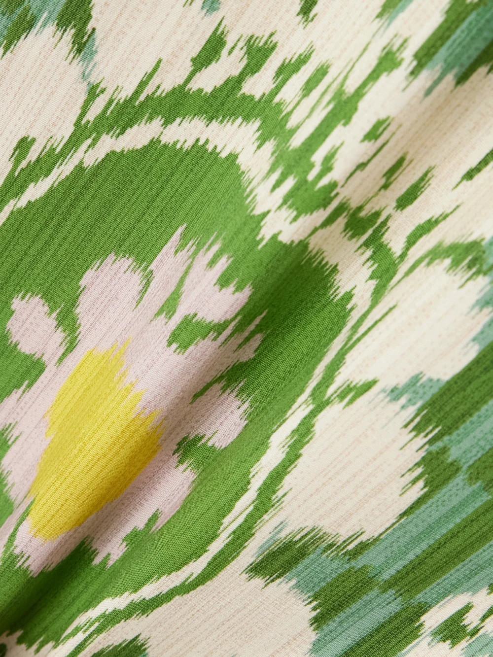 Close-up detail of the Marta Ferri Cipriani Printed Cotton Midi Skirt