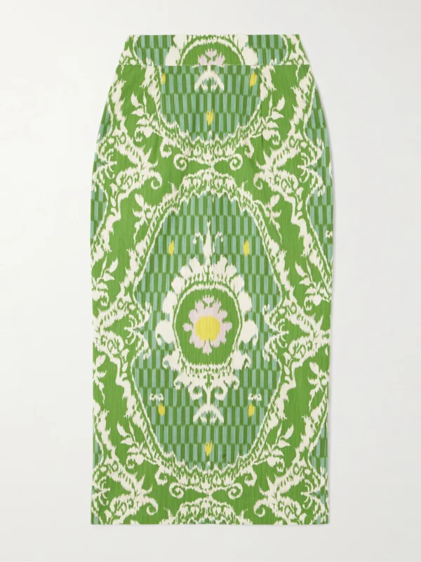 Marta Ferri Cipriani Printed Cotton Midi Skirt