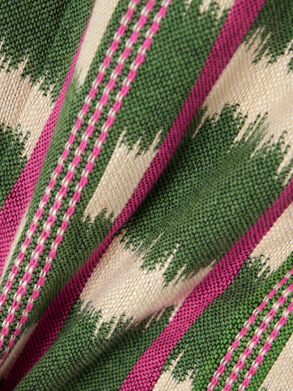 Close-up detail of the Marta Ferri Ramatuelle Jacquard Vest