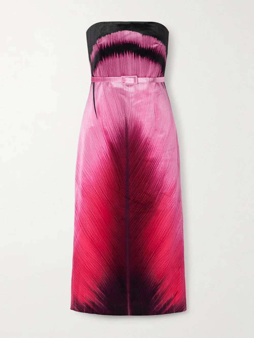 Mary Katrantzou Arnim Velvet Midi Dress in pink