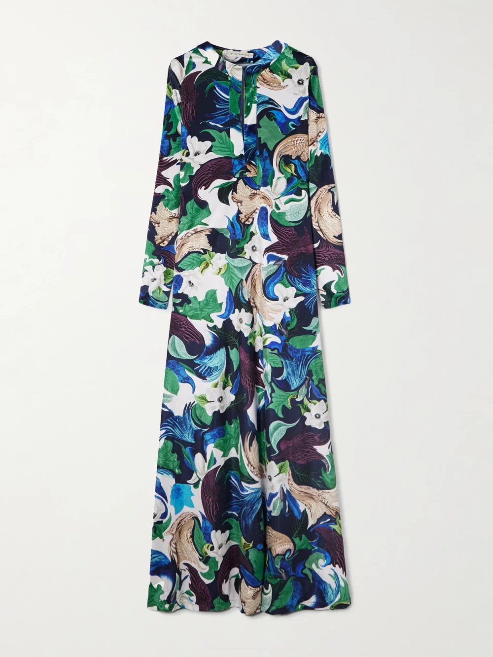 Mary Katrantzou Carrington Printed Jersey Maxi Dress in blue