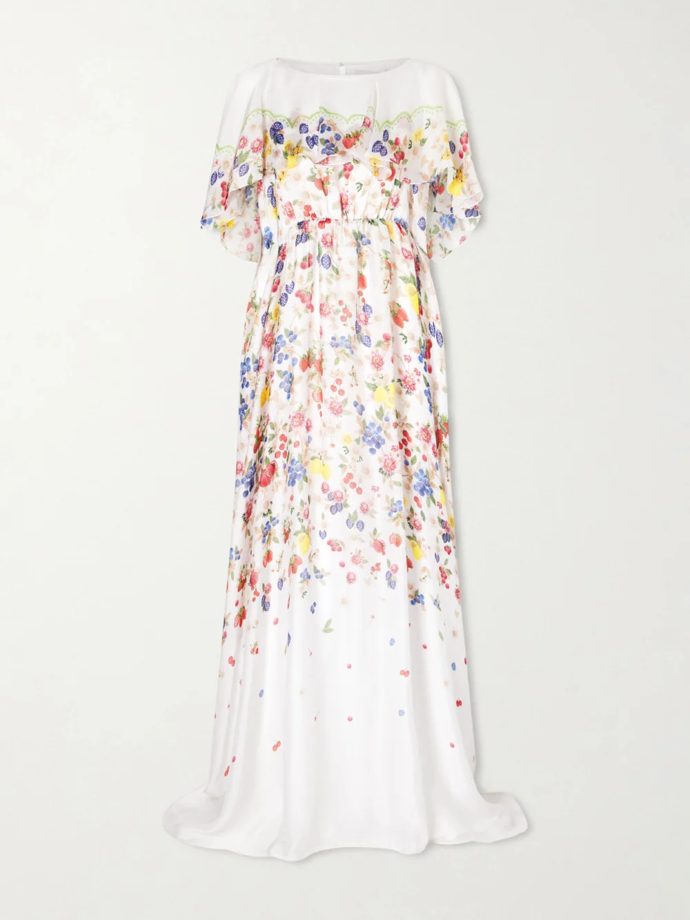 Mary Katrantzou Floral-print Chiffon Maxi Dress in multi
