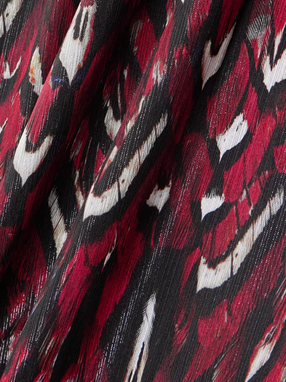 Close-up detail of the Mary Katrantzou Printed Chiffon Gown