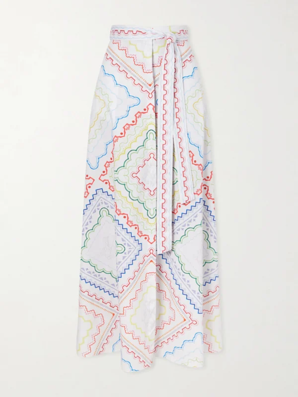 Mary Katrantzou Printed Cotton-blend Midi Coverup