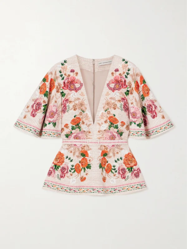 Mary Katrantzou Printed Jersey Blouse