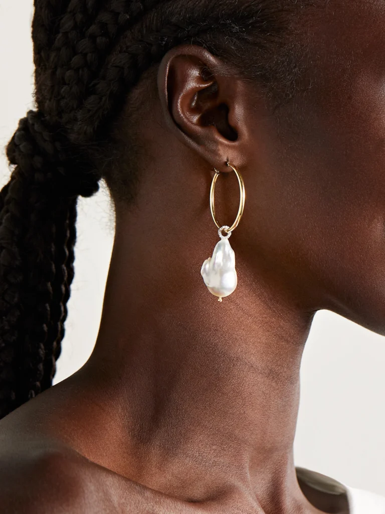 Mateo 14-karat Gold, Pearl and Diamond Earrings