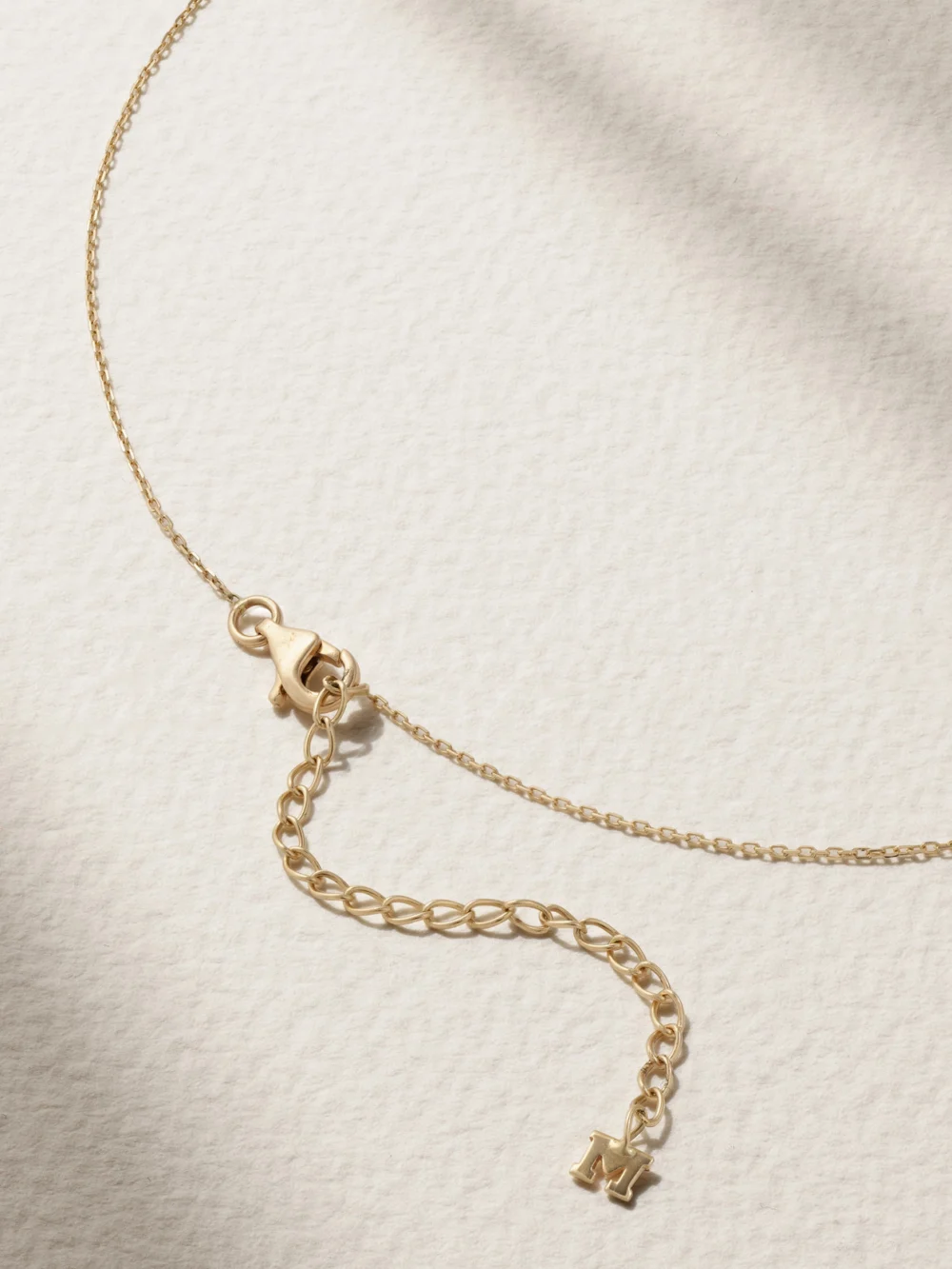 Back view of the Mateo 14-karat Gold, Pearl and Diamond Necklace