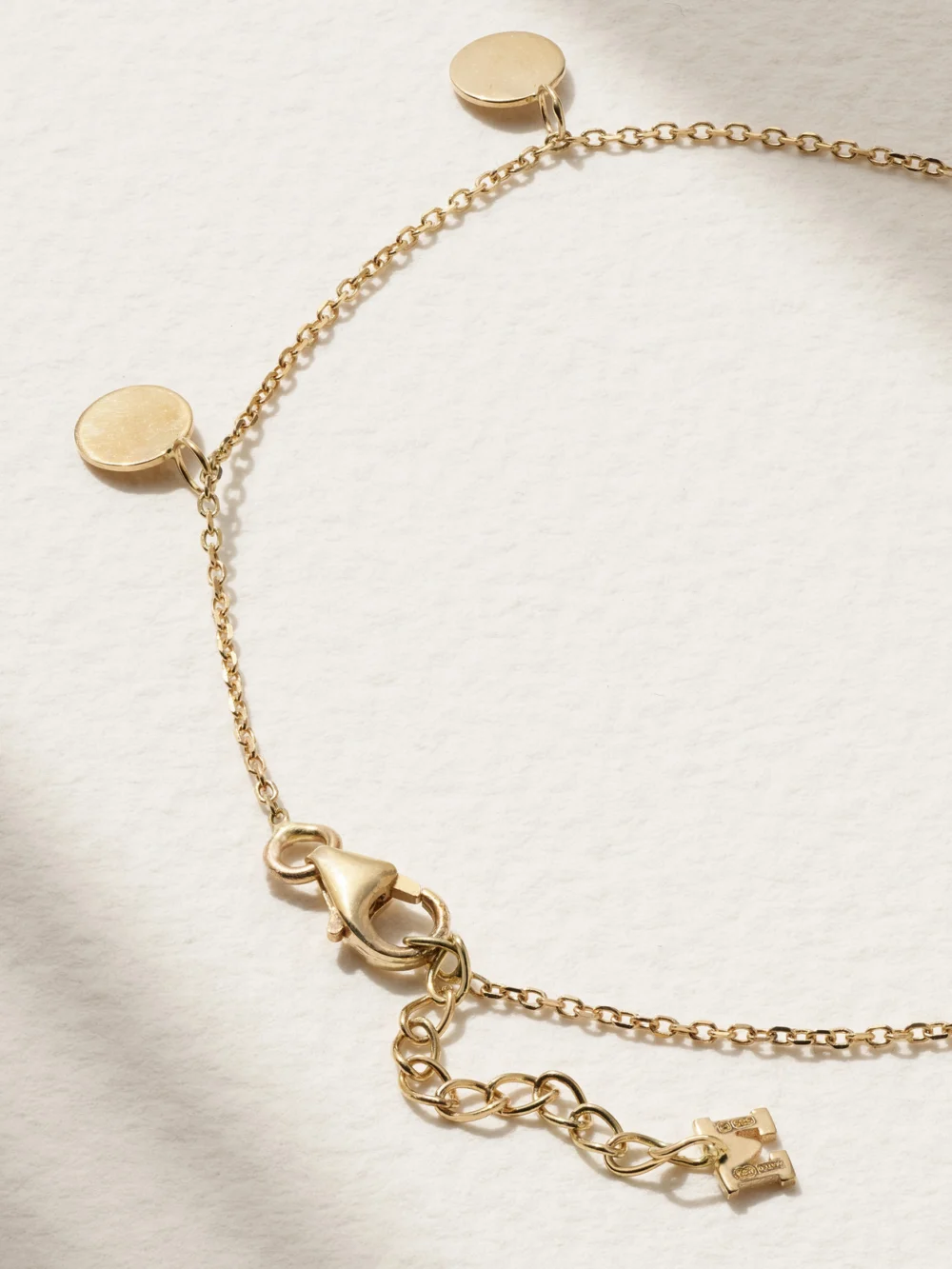 Back view of the Mateo Dot 14-karat Gold Bracelet