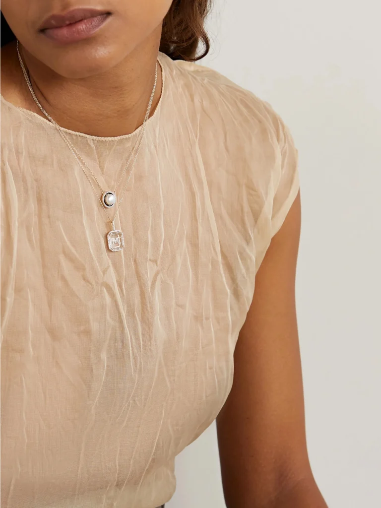 Mateo Initial 14-karat Gold, Quartz and Diamond Necklace