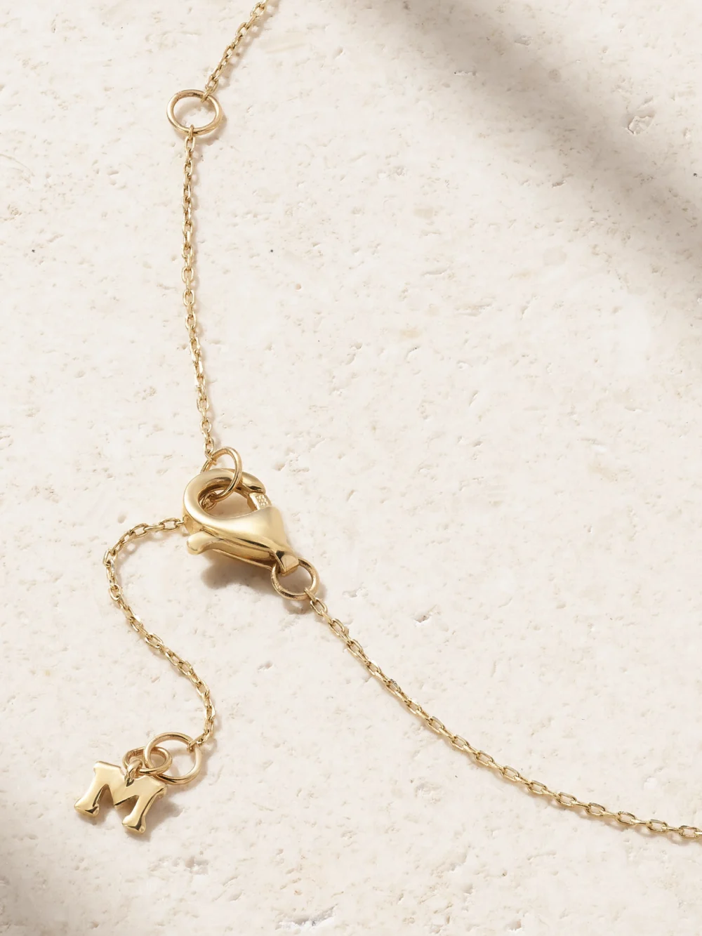 Back view of the Mateo The Little Things 14-karat Gold, Diamond and Pearl Necklace