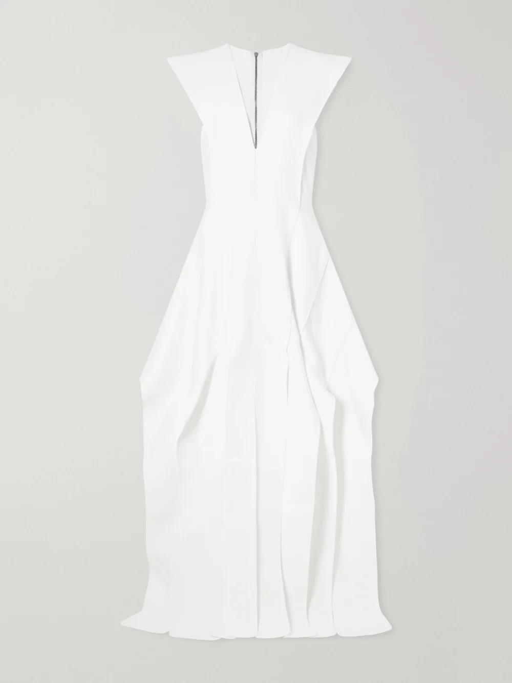 Maticevski Acumen Paneled Crepe Gown in white