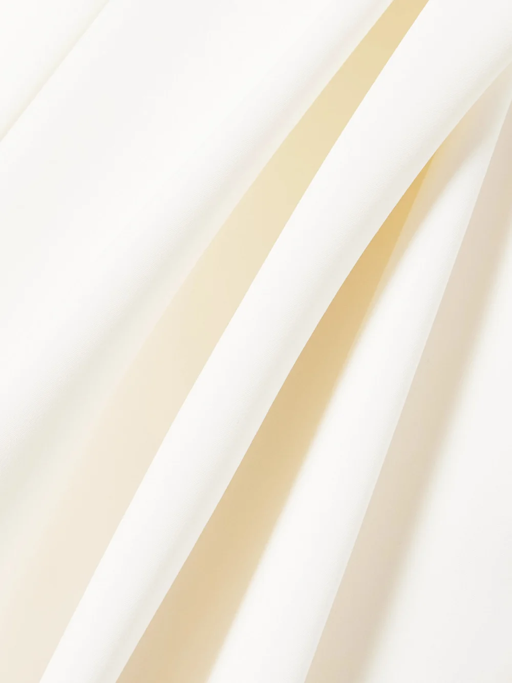 Close-up detail of the Maticevski Audacity One-sleeve Grain De Poudre Gown