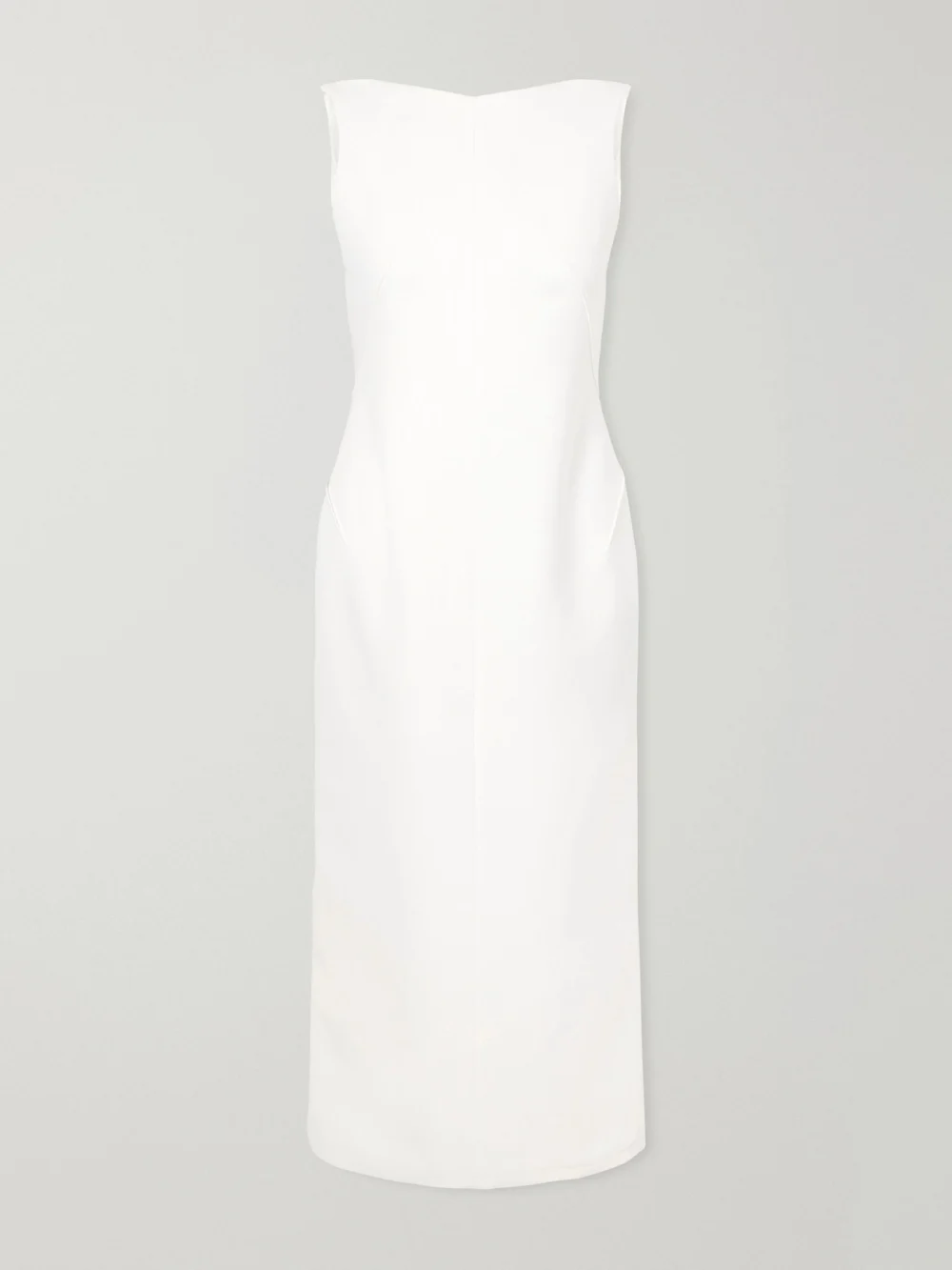 Maticevski Fervor Woven Midi Dress in white