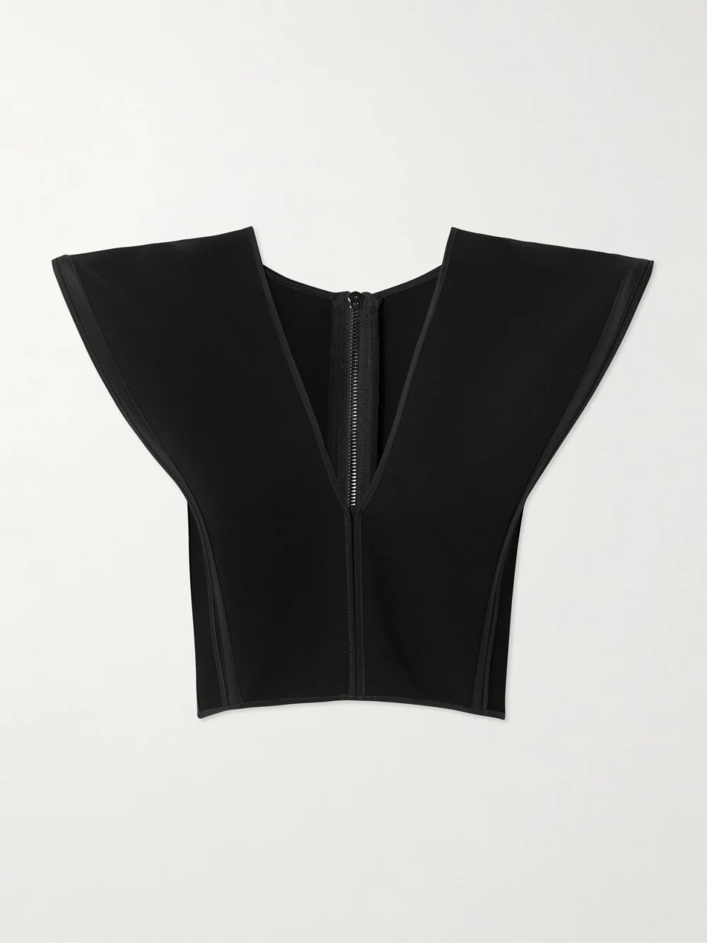Maticevski Kombat Crepe Top in black