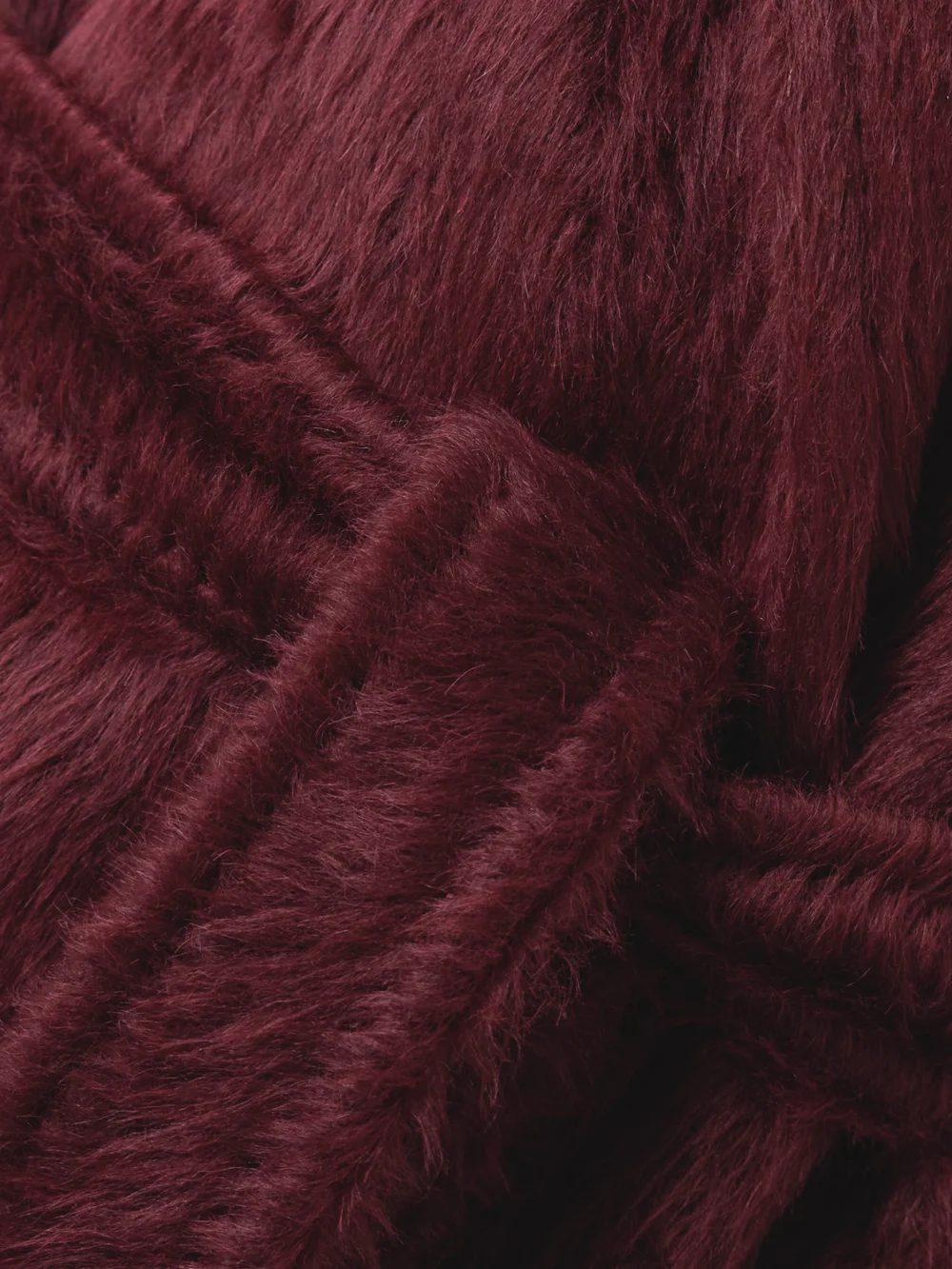 Close-up detail of the Max Mara Belted Alpaca and Wool-blend Coat