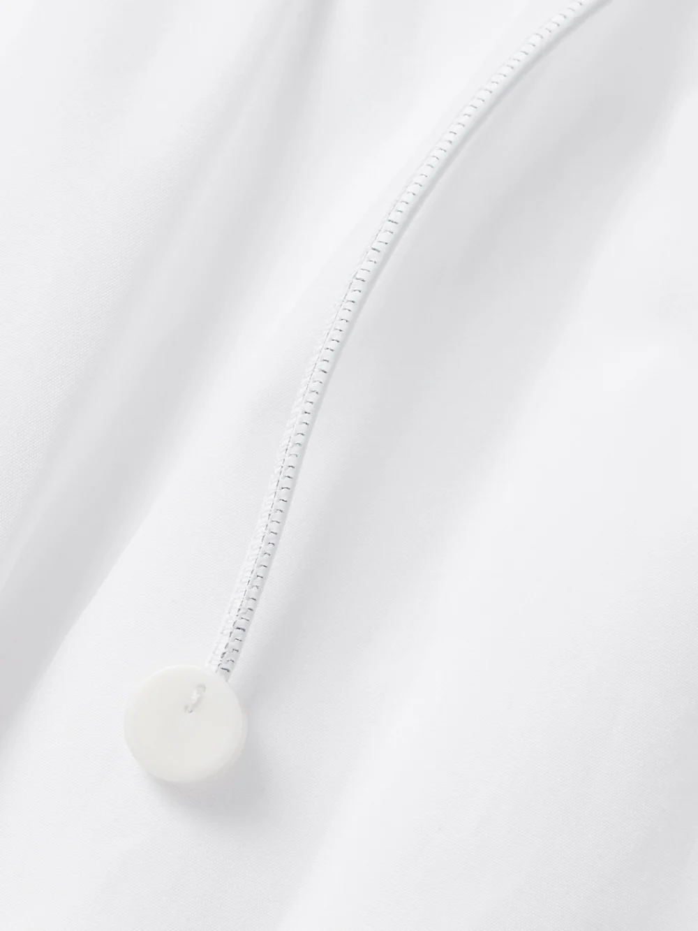 Close-up detail of the Max Mara Juanita Cotton-poplin Mini Shirt Dress