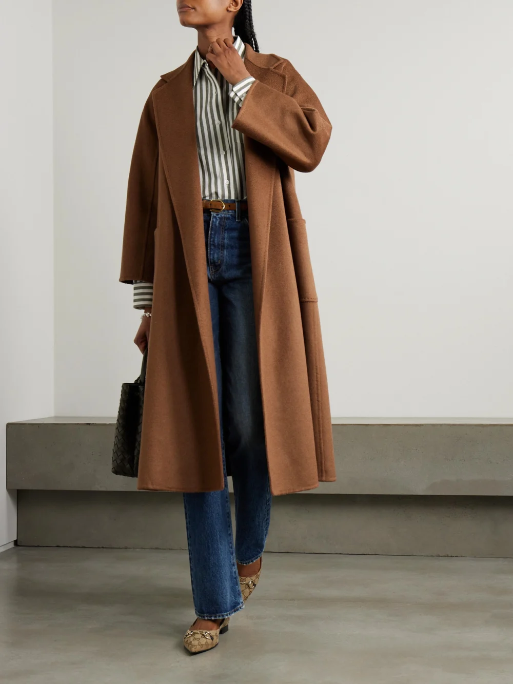 Max Mara Ludmilla Belted Cashmere Coat, worn by a model
