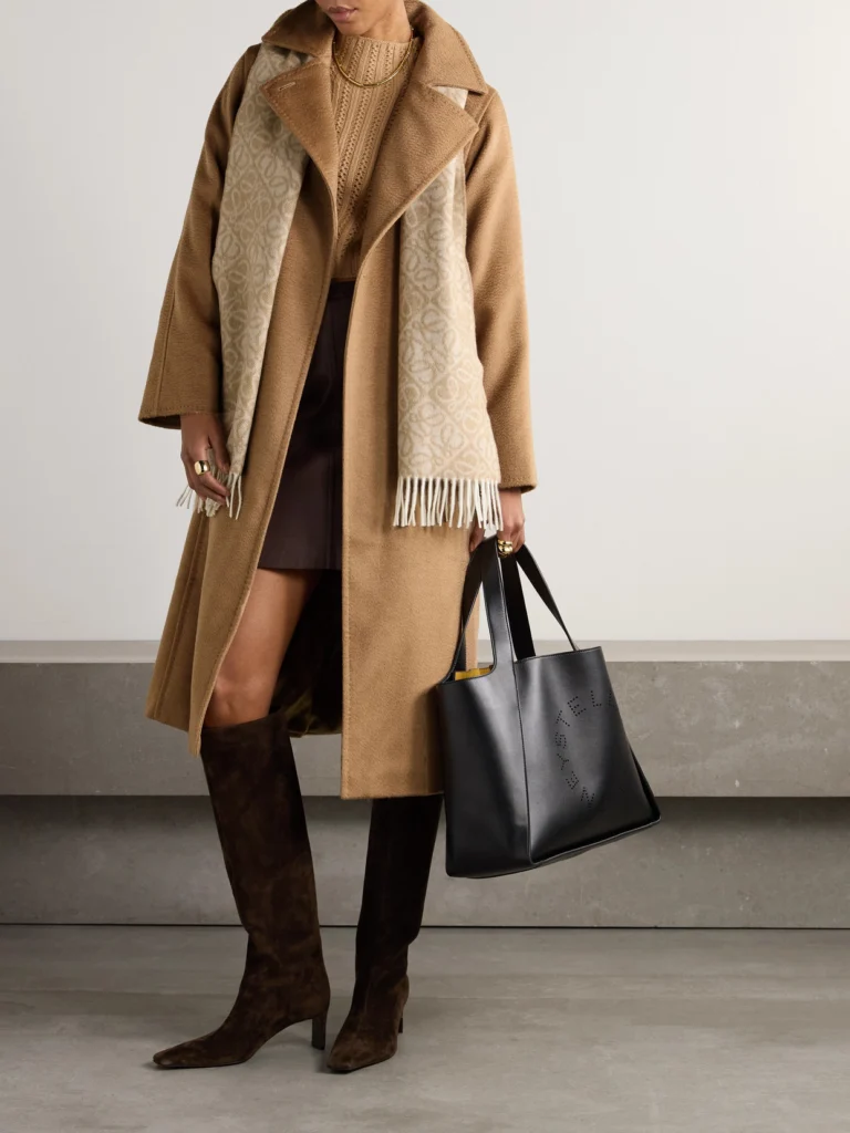 Max Mara Manuela Icon Belted Camel-hair Wrap Coat
