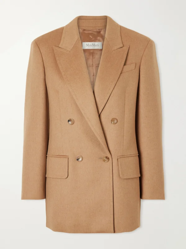 Max Mara Olimpia Double-breasted Camel-hair Blazer