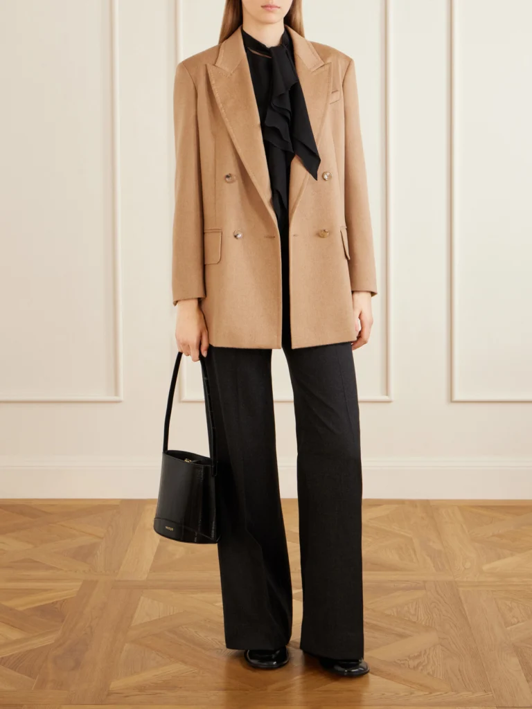 Max Mara Olimpia Double-breasted Camel-hair Blazer