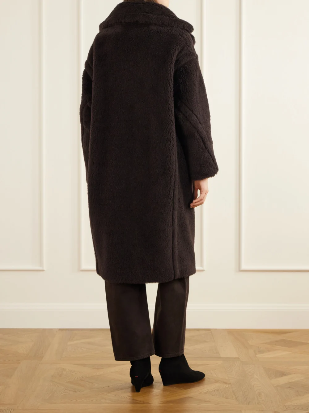 Back view of the Max Mara Tedgirl Alpaca, Wool and Silk-blend Coat