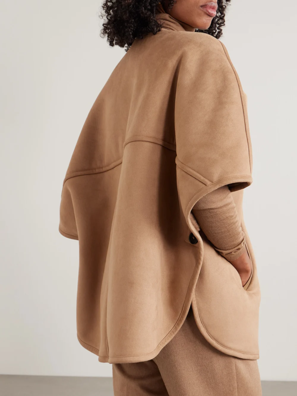 Back view of the Max Mara Zaza Brushed Cape