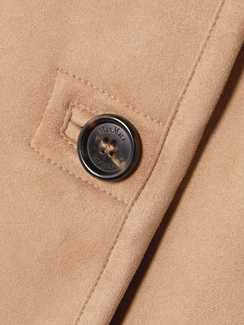 Close-up detail of the Max Mara Zaza Brushed Cape