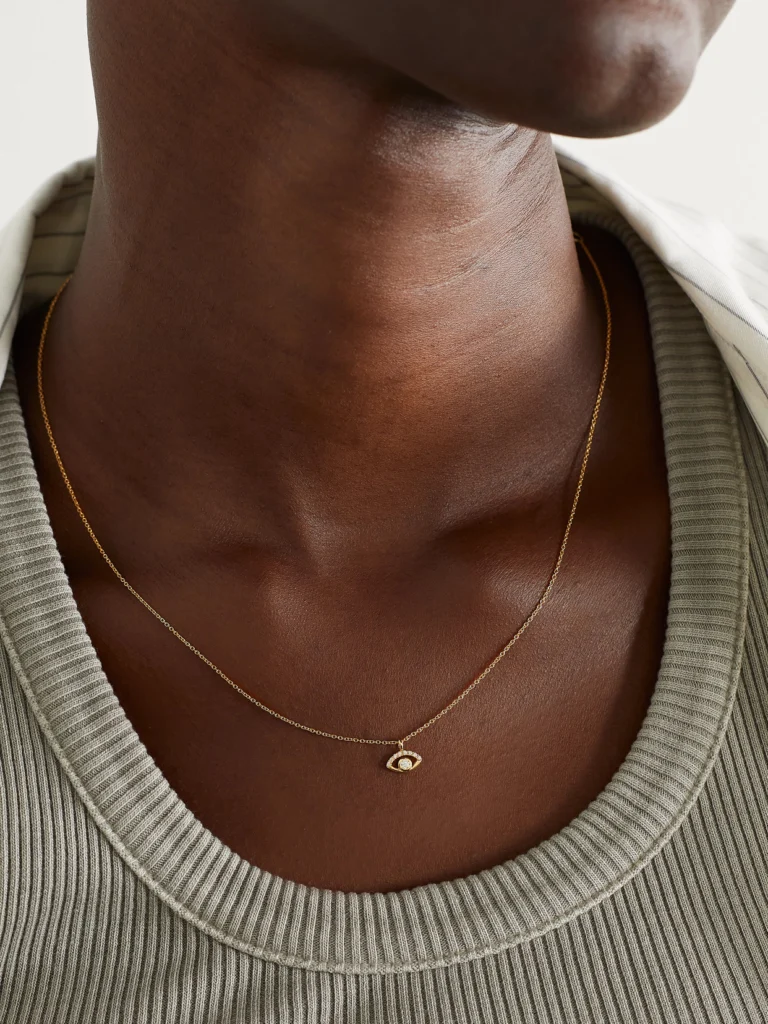 Melissa Joy Manning 14-karat Recycled Gold Diamond Necklace