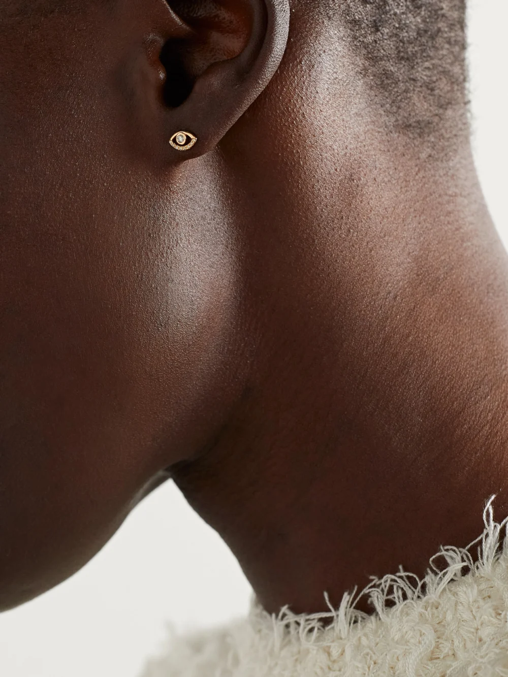 Melissa Joy Manning Wink 14-karat Recycled Gold Diamond Earrings, styled view
