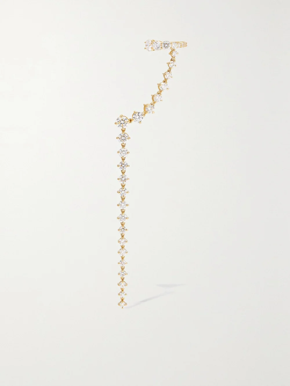 Melissa Kaye Sadie Drop 18-karat Gold Diamond Single Earring