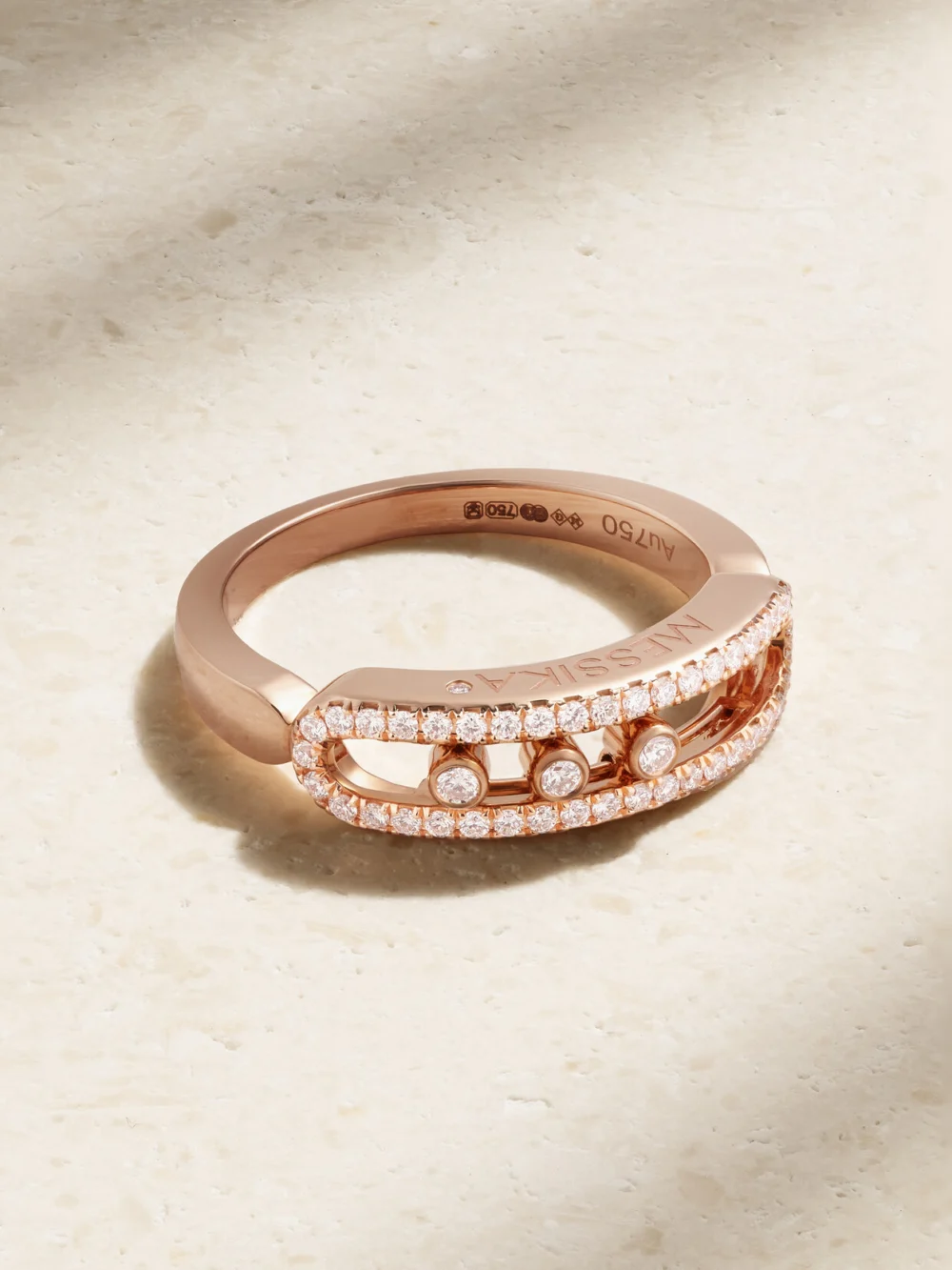 Messika Baby Move 18-karat Rose Gold Diamond Ring in 50