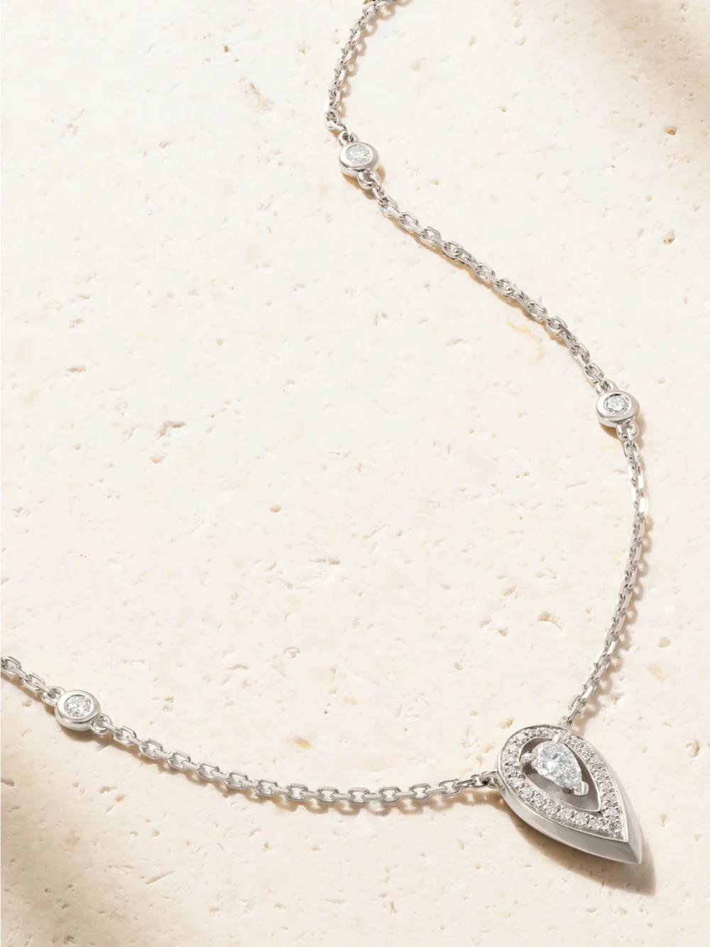 Messika Fiery 18-karat White Gold Diamond Necklace