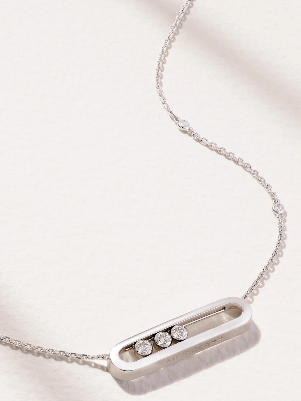 Messika Move 18-karat White Gold Diamond Necklace