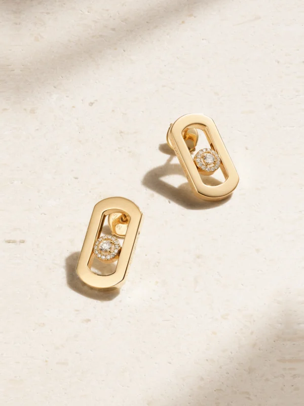 Messika Move Citizen 18-karat Gold Diamond Earrings