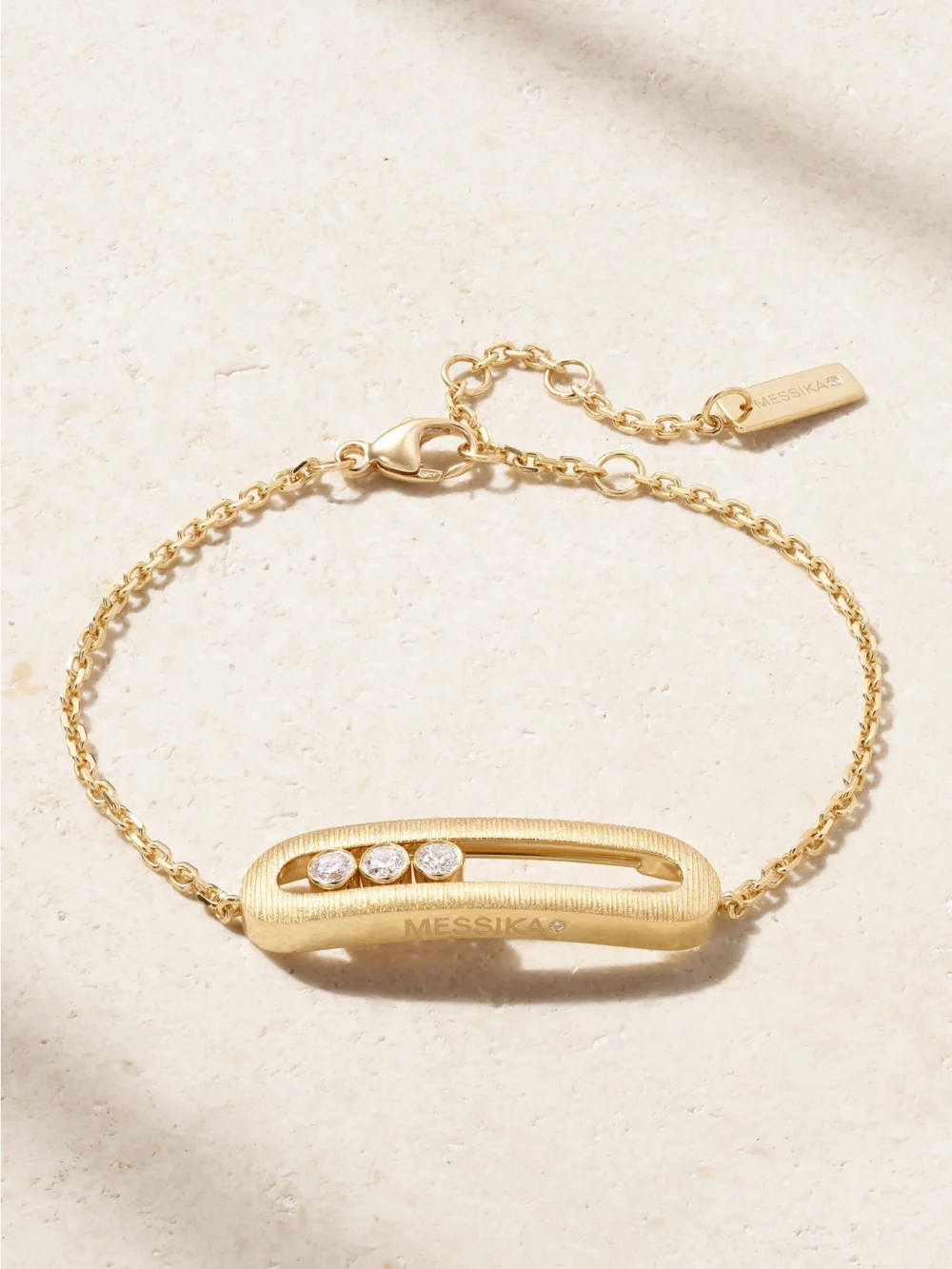 Messika Move Classique Ciselé 18-karat Gold Diamond Bracelet in m