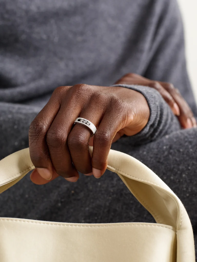 Messika Move Noa Ciselé 14-karat White Gold Diamond Ring