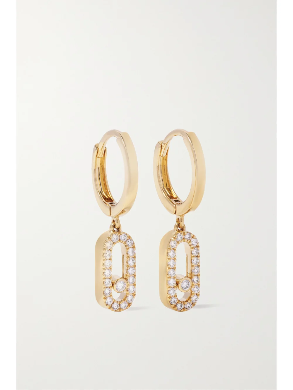 Messika Move Uno 18-karat Gold Diamond Hoop Earrings