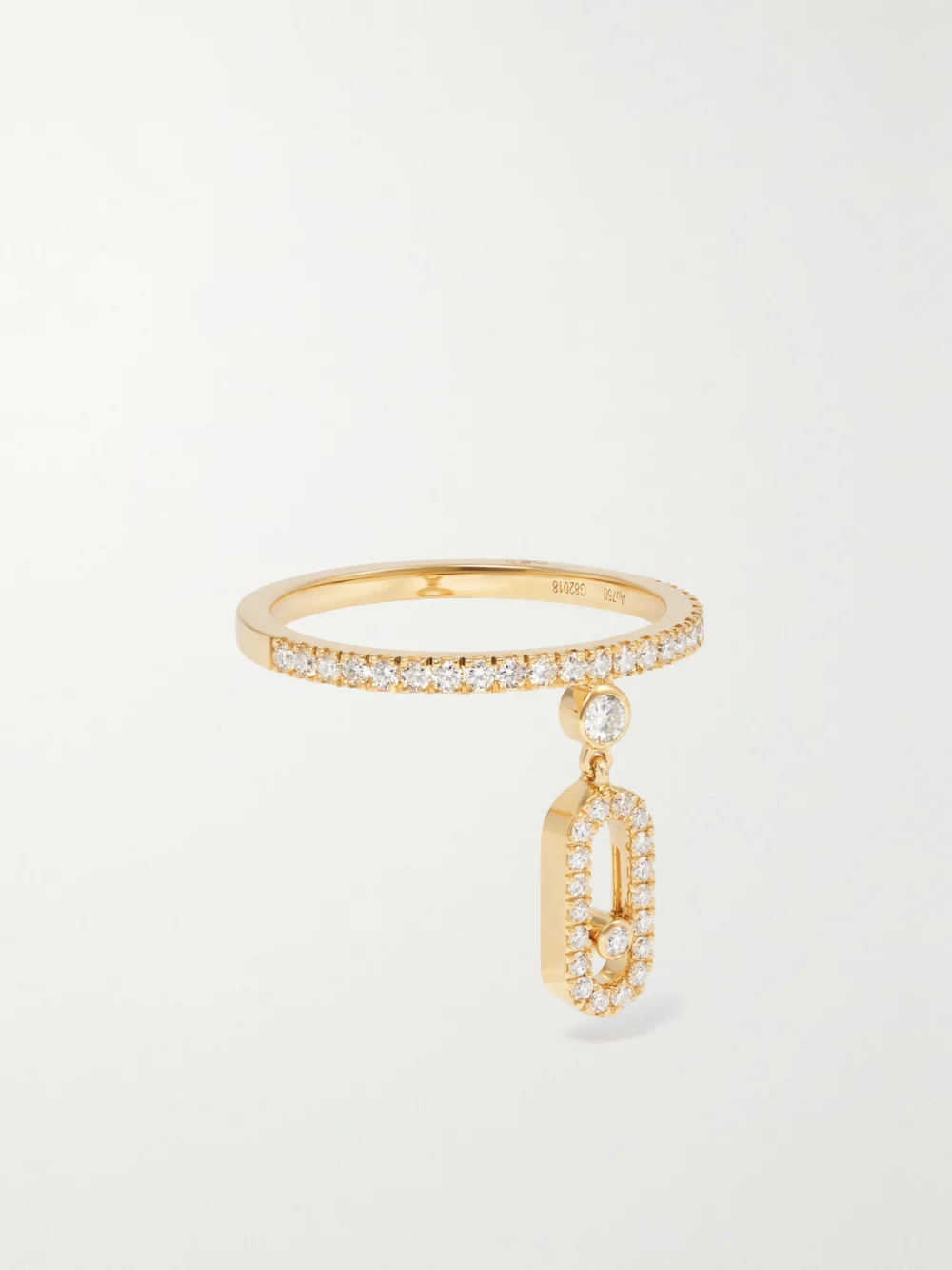 Messika Move Uno Tassel 18-karat Gold Diamond Ring in 54