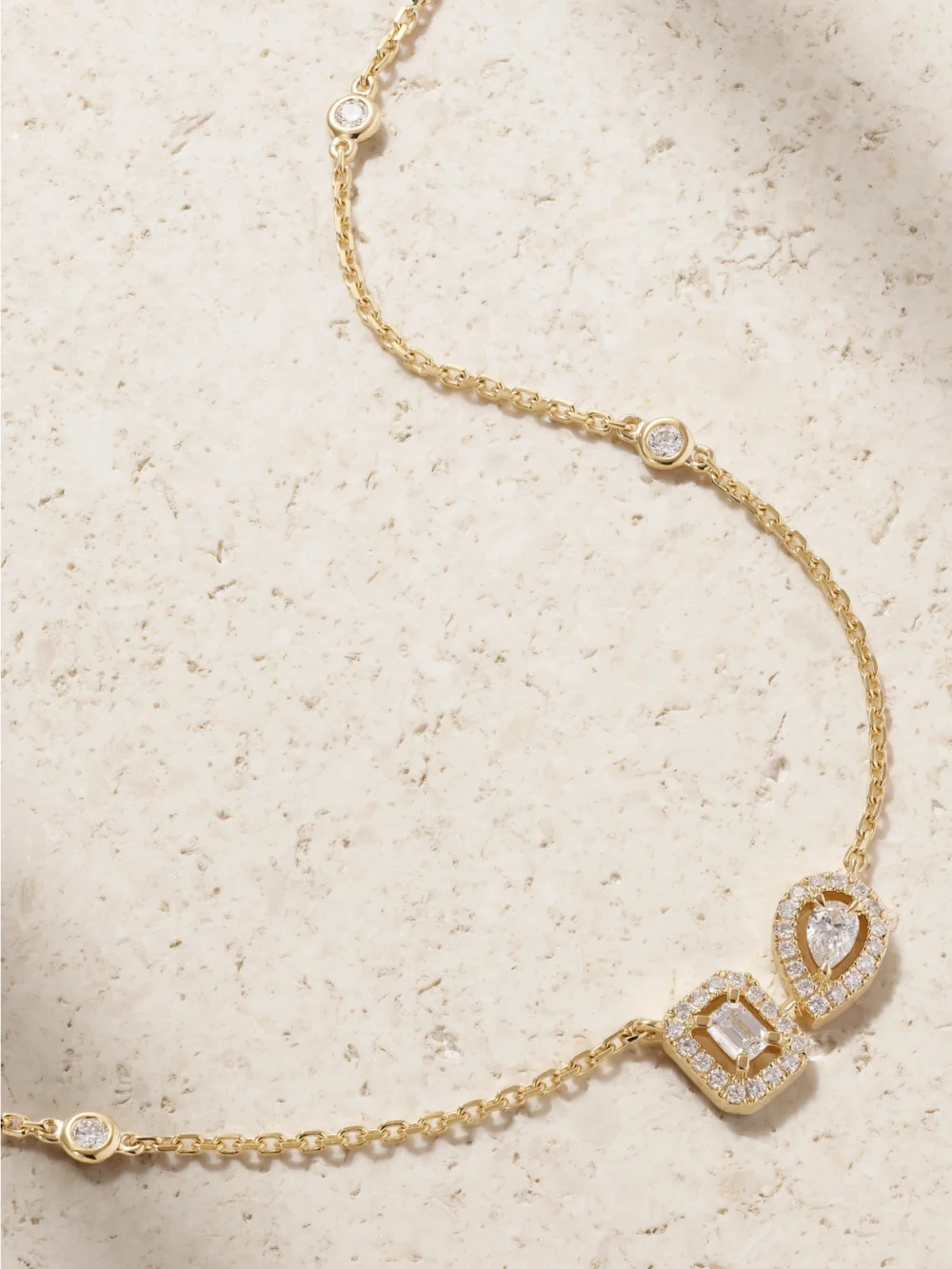 Messika My Twin 18-karat Gold Diamond Necklace