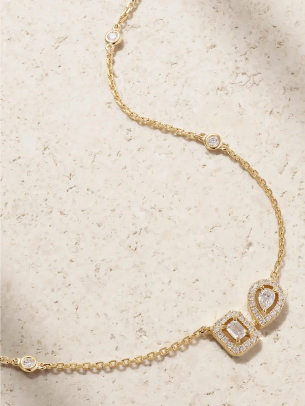 Messika My Twin 18-karat Gold Diamond Necklace