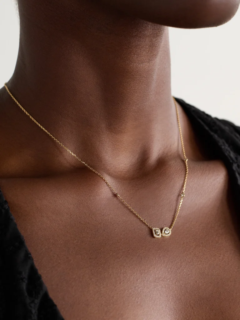 Messika My Twin 18-karat Gold Diamond Necklace