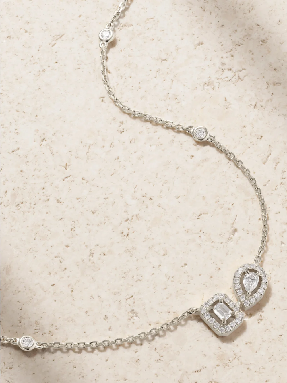 Messika My Twin 18-karat White Gold Diamond Necklace