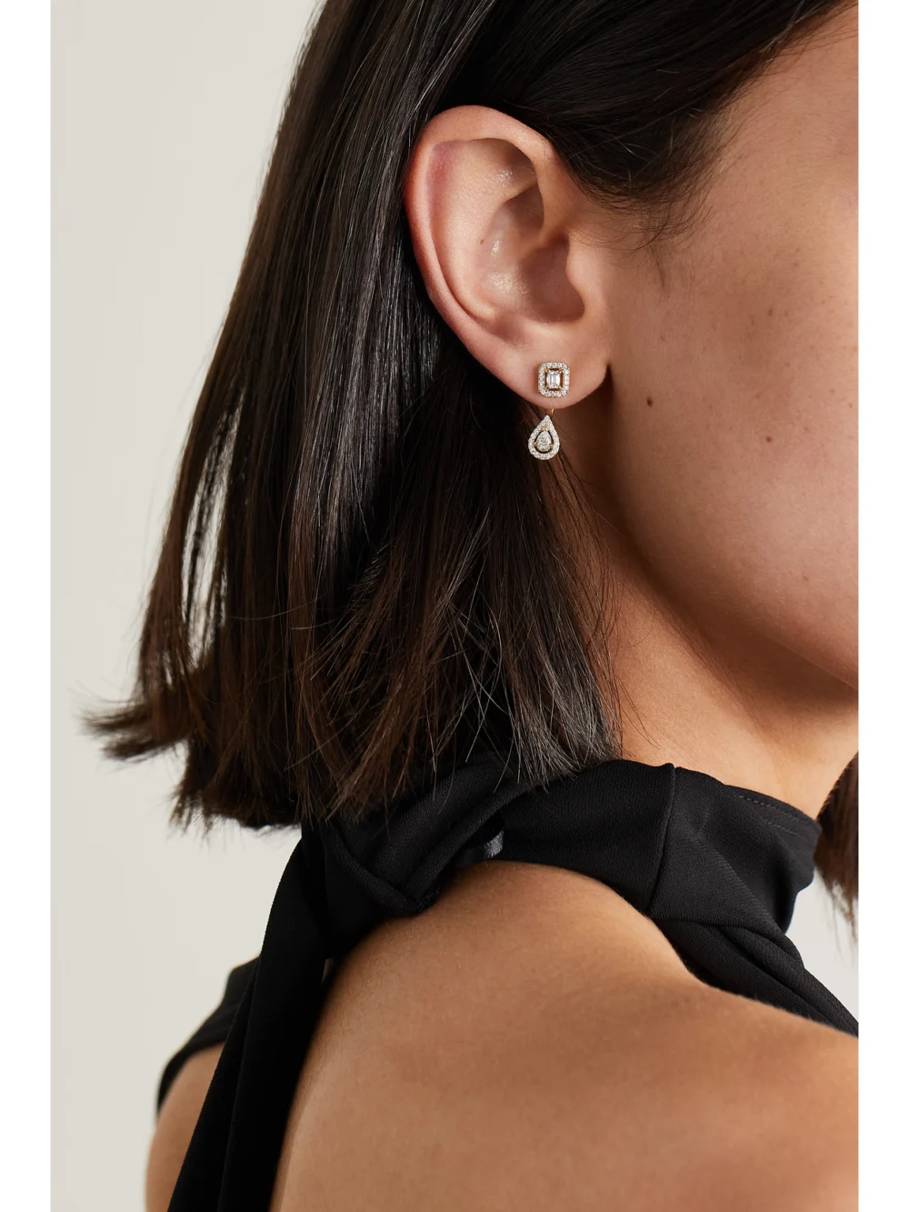 Messika My Twin Toi & Moi 18-karat Gold Diamond Earrings, styled view