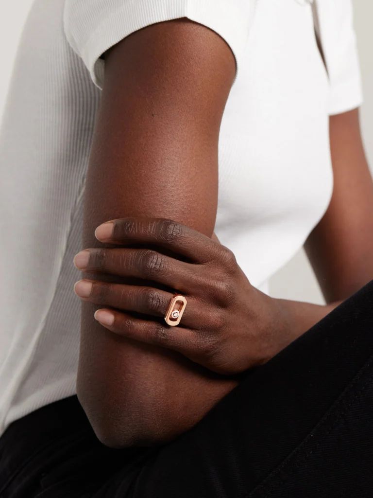 Messika So Move 18-karat Rose Gold Diamond Ring