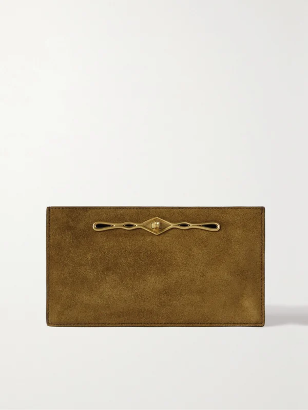 Métier + Fernando Jorge Ease Embellished Suede Clutch