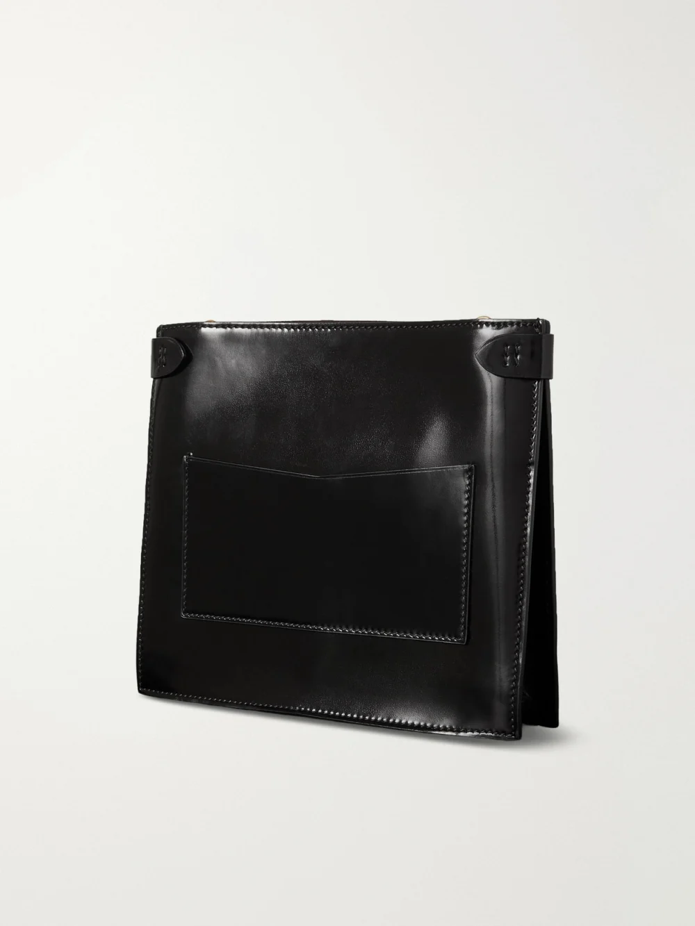 Back view of the Métier + Fernando Jorge Stowaway Embellished Patent-leather Shoulder Bag