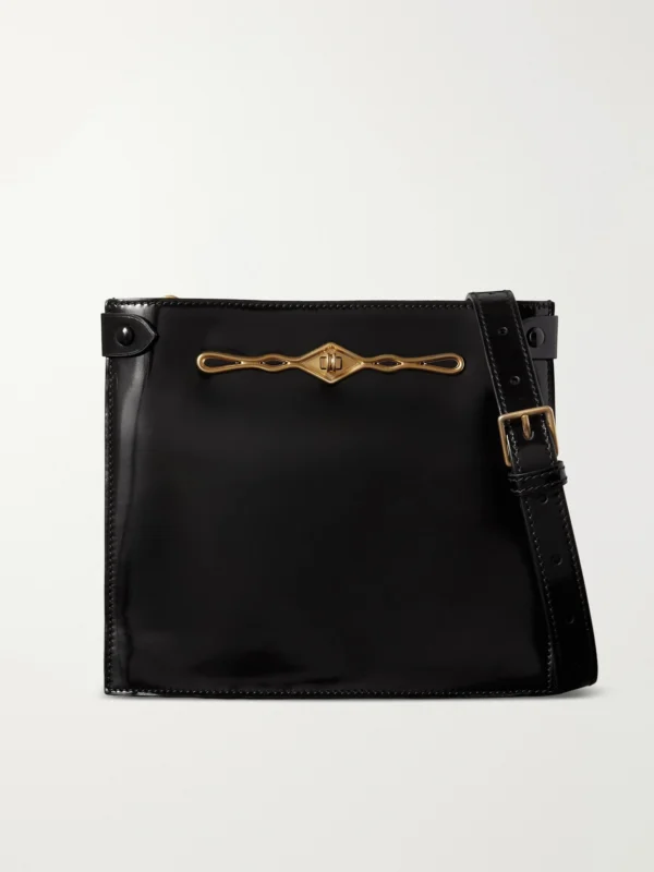 Métier + Fernando Jorge Stowaway Embellished Patent-leather Shoulder Bag