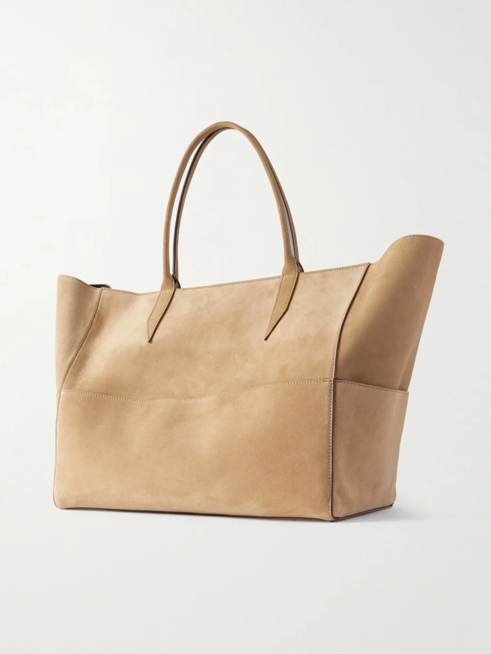 Back view of the Métier Incognito 42 Cabas Suede Tote