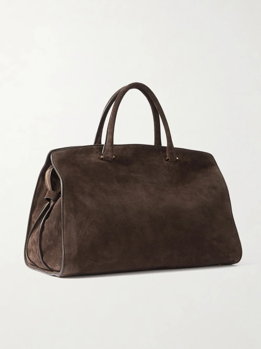 Back view of the Métier Private Eye Medium Suede Tote