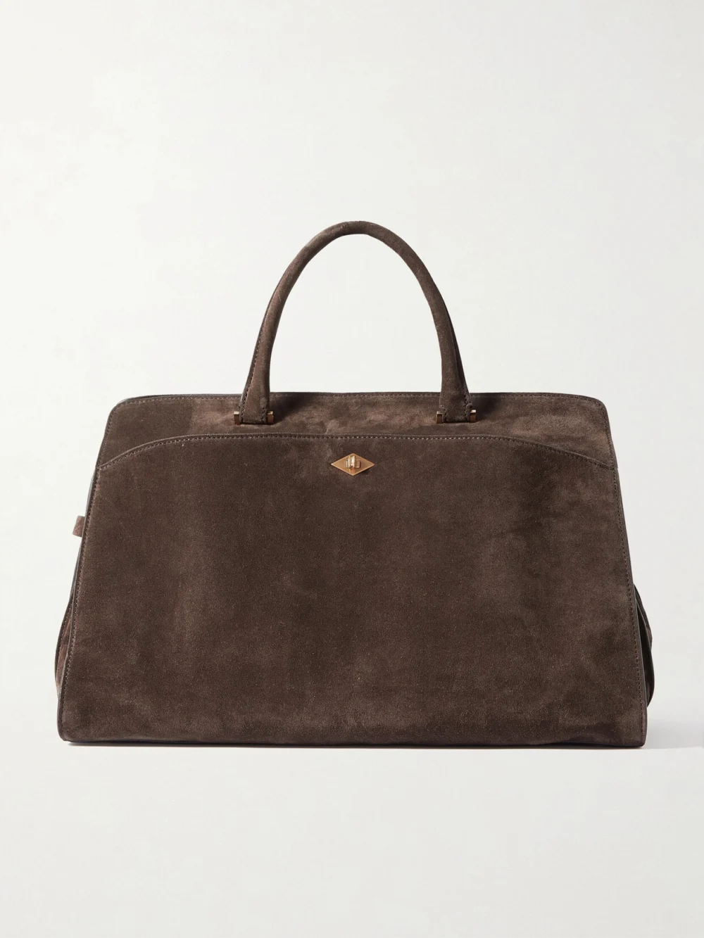 Métier Private Eye Medium Suede Tote in brown